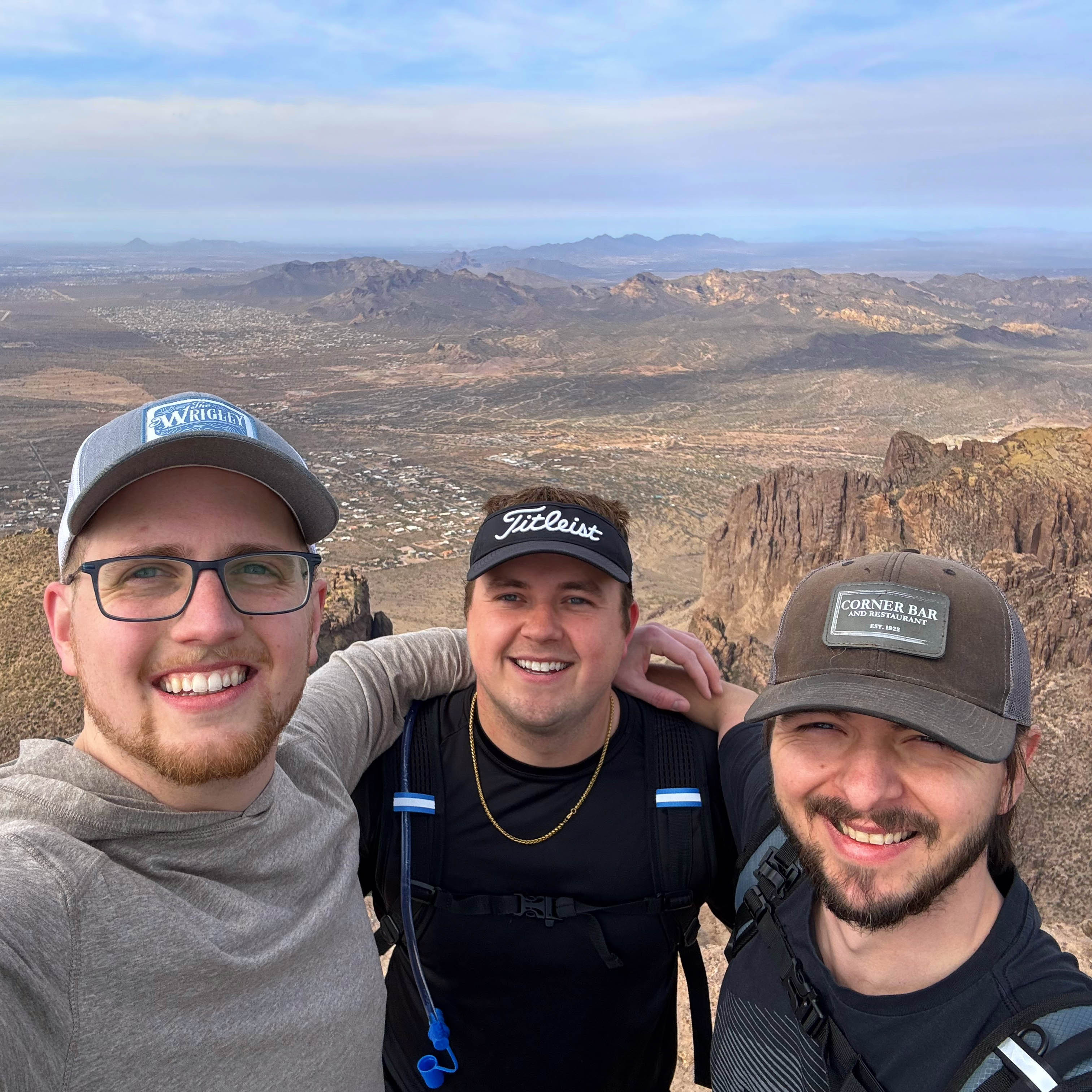 Trip to Arizona with hike to top of mountain